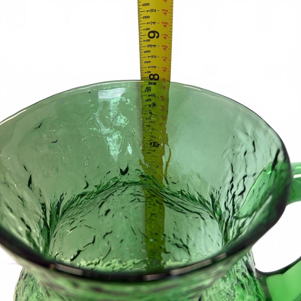 Vintage emerald green glass pitcher by Indiana Glass Company. - Picture 7 of 9